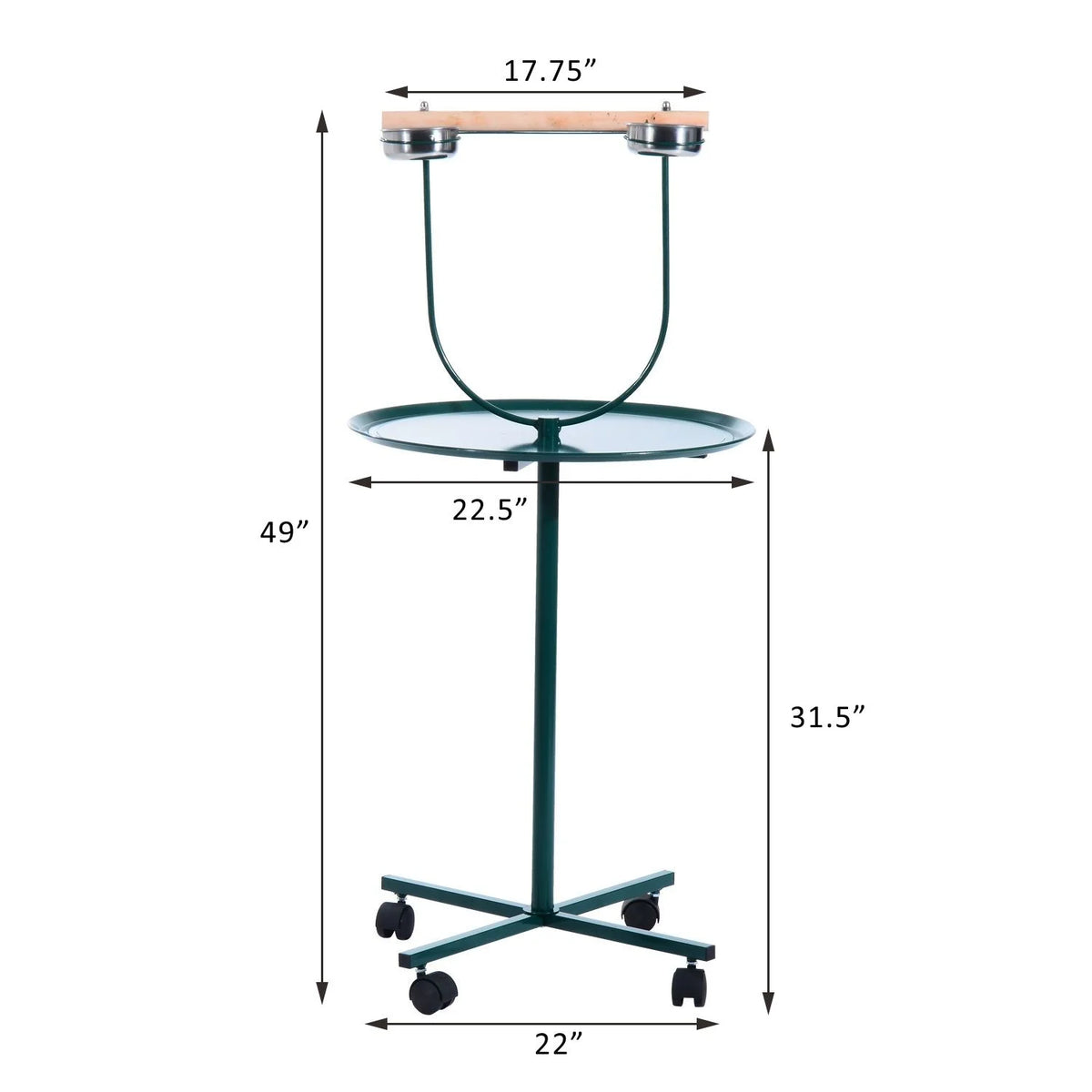 49" Rolling Bird Training Activity Playground With Perch Q67394