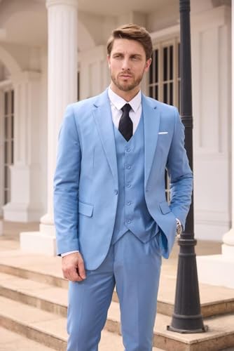 Mens 3 Piece Slim Fit Suit Y6648
