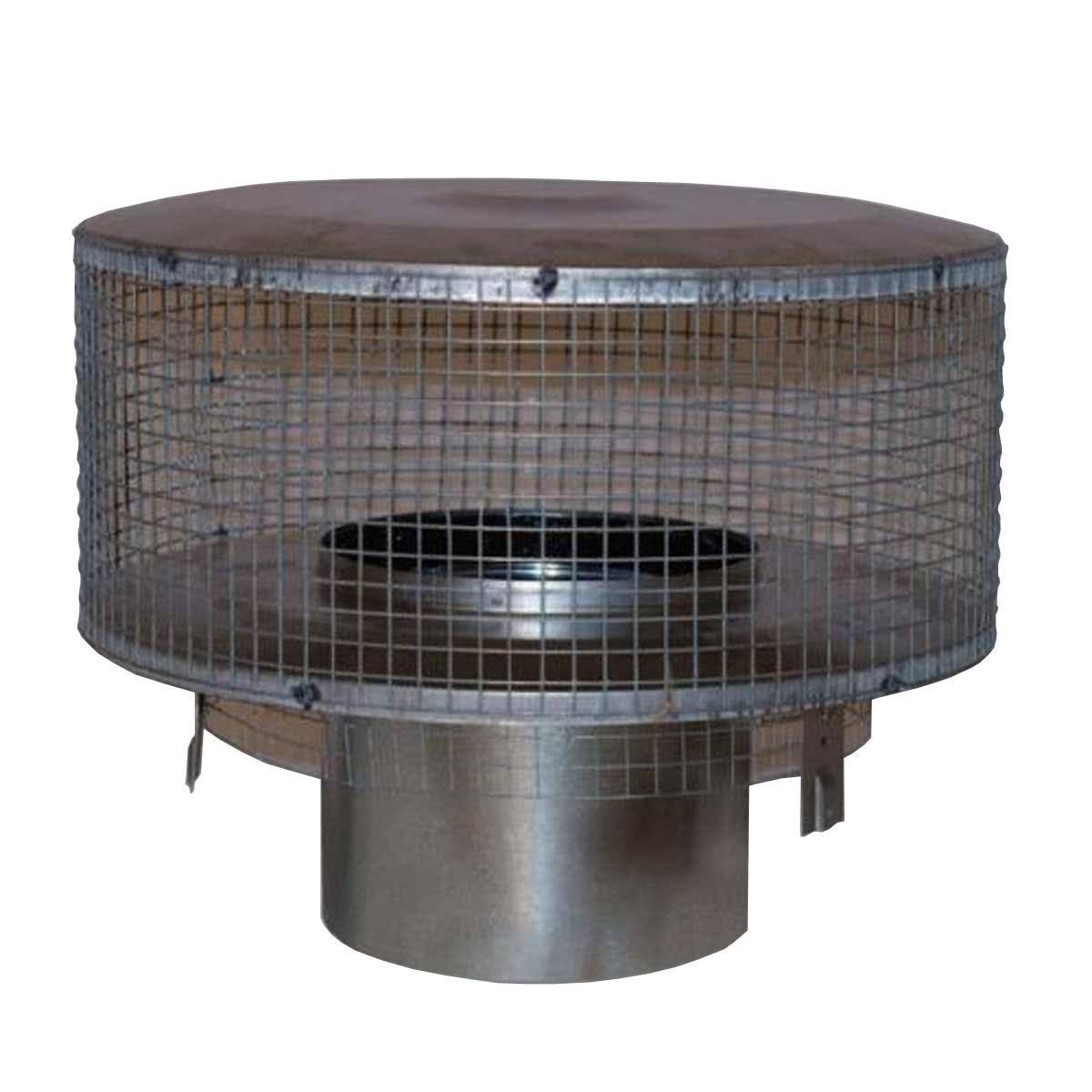 Round Chimney Cap with Mesh Screen P371