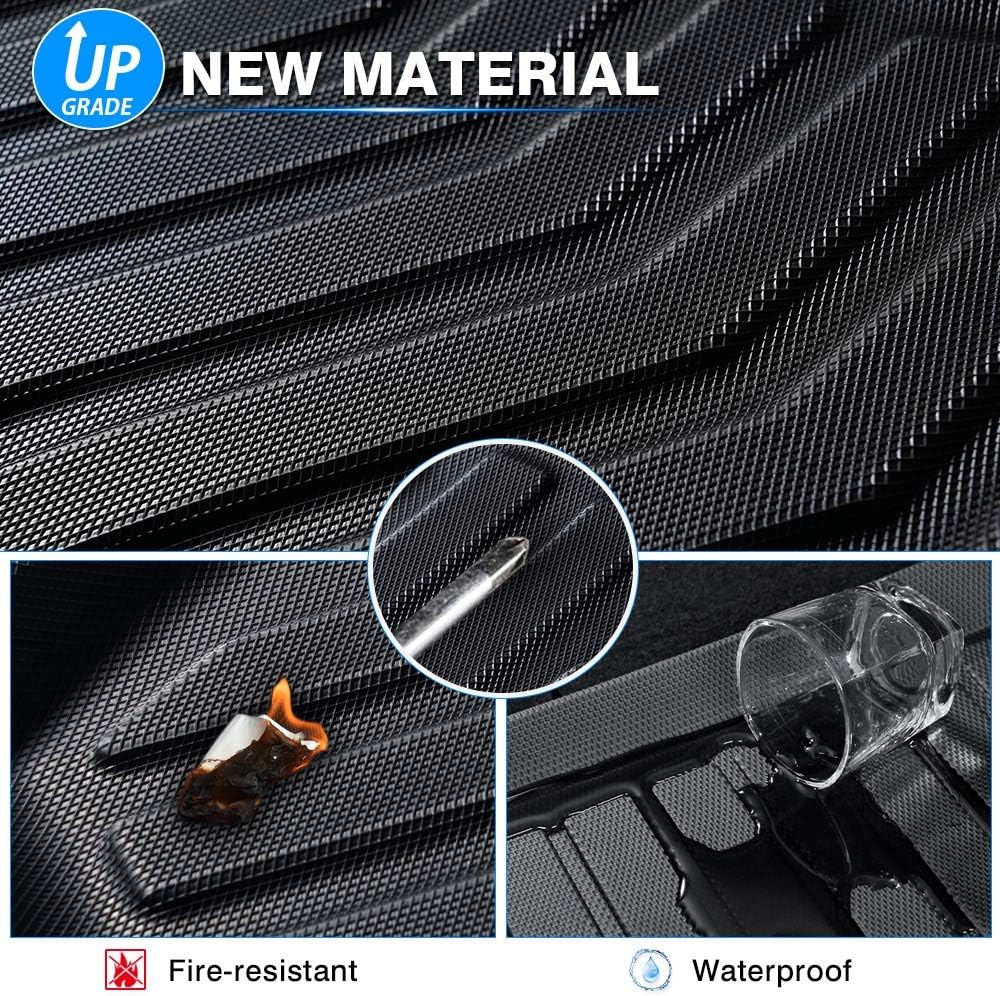 All Weather Floor Mats 1st & 2nd Row Black Non-Slip Q60048