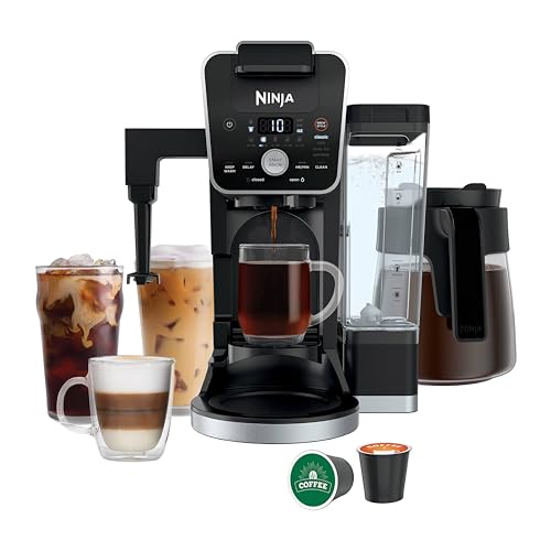 Black 14-Cup Coffee Maker with Single-Serve Pods & Grounds U724463