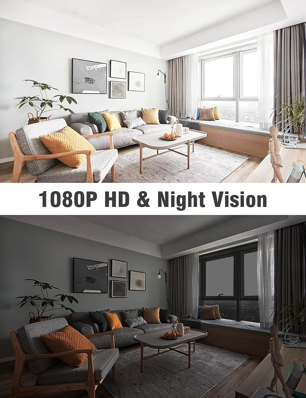 Wireless Rechargeable Battery Security Camera 1080P HD Waterproof Night Vision W21034