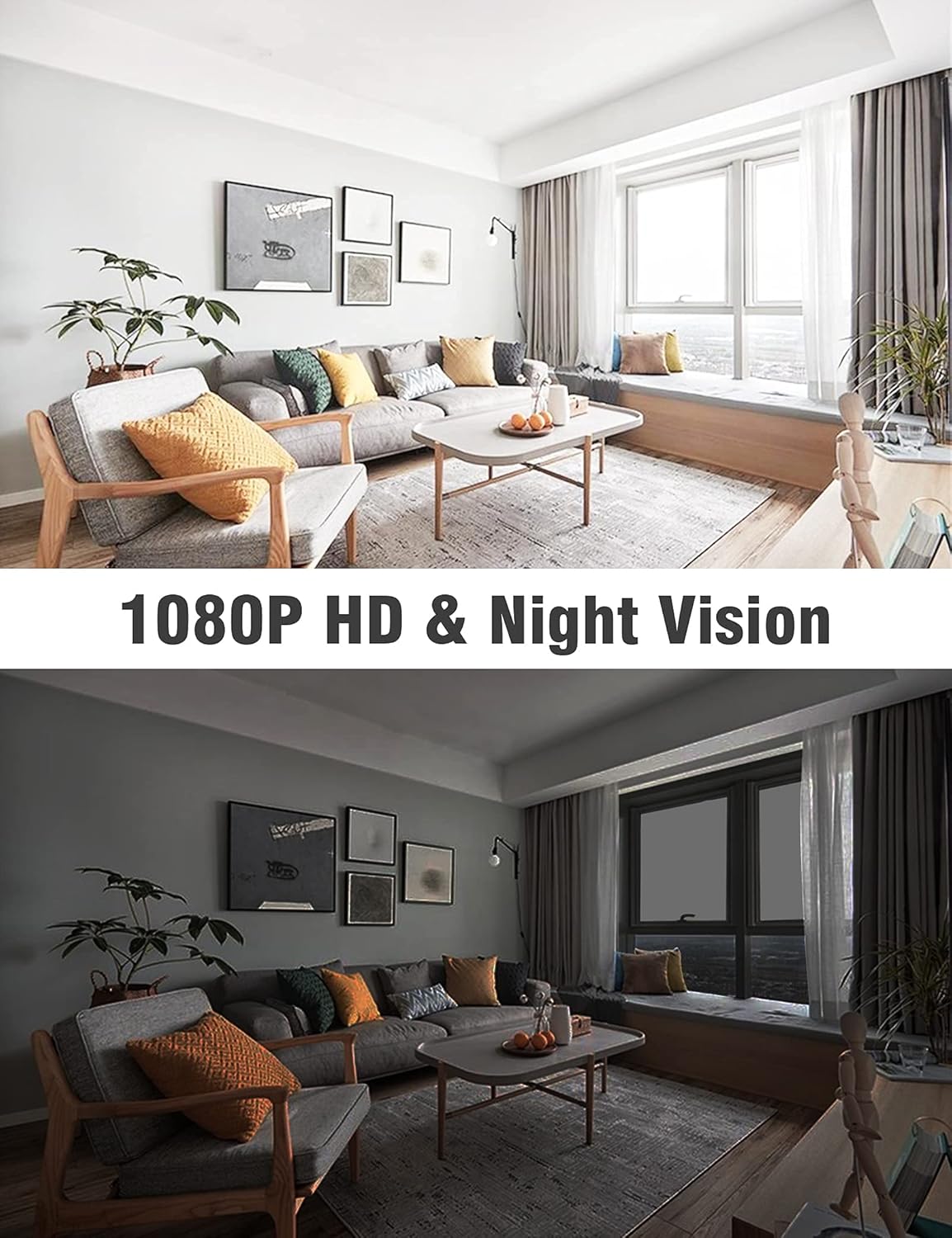 Wireless Rechargeable Battery Security Camera 1080P HD Waterproof Night Vision W21034