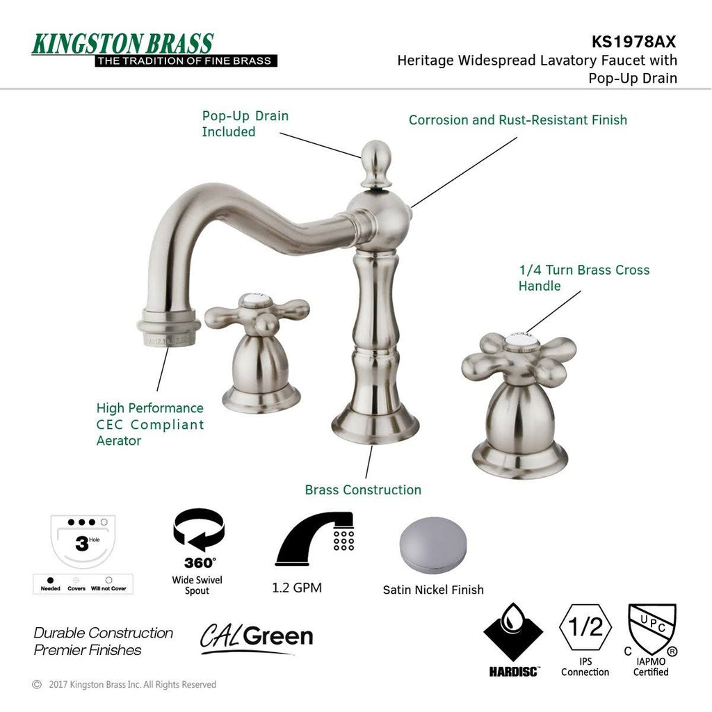 Oil Rubbed Bronze Widespread Lavatory Faucet S532