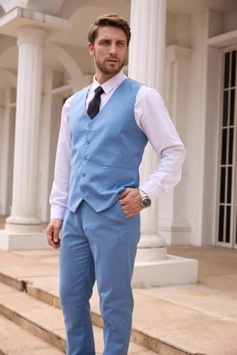 Mens 3 Piece Slim Fit Suit Y6648