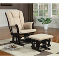 Beige Glider with Ottoman E90628