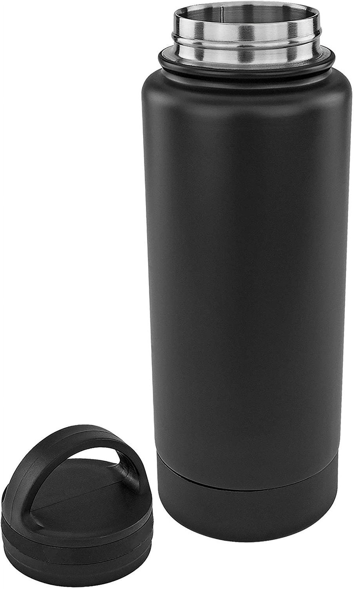 Black 12 Ounce Stainless Steel Drinking Tumbler Bottle Diversion Safe D84475