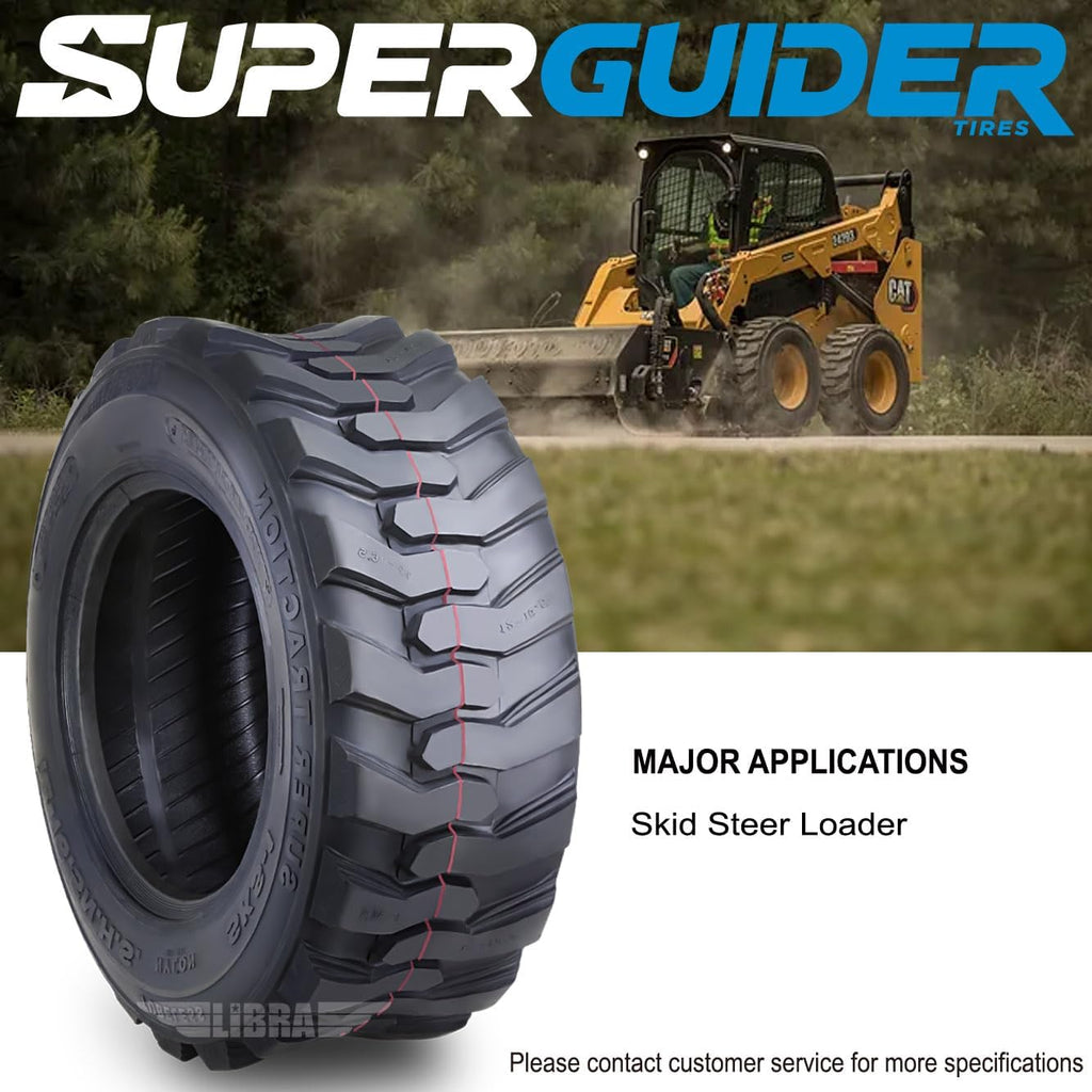 12-16.5 12 Ply Skid Steer Tire with Rim Guard O60638