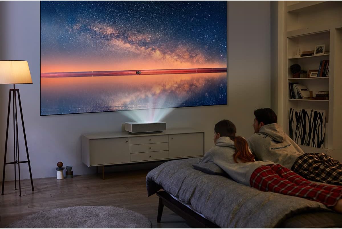 White UHD 4K DLP Ultra Short Throw Laser Projector D280