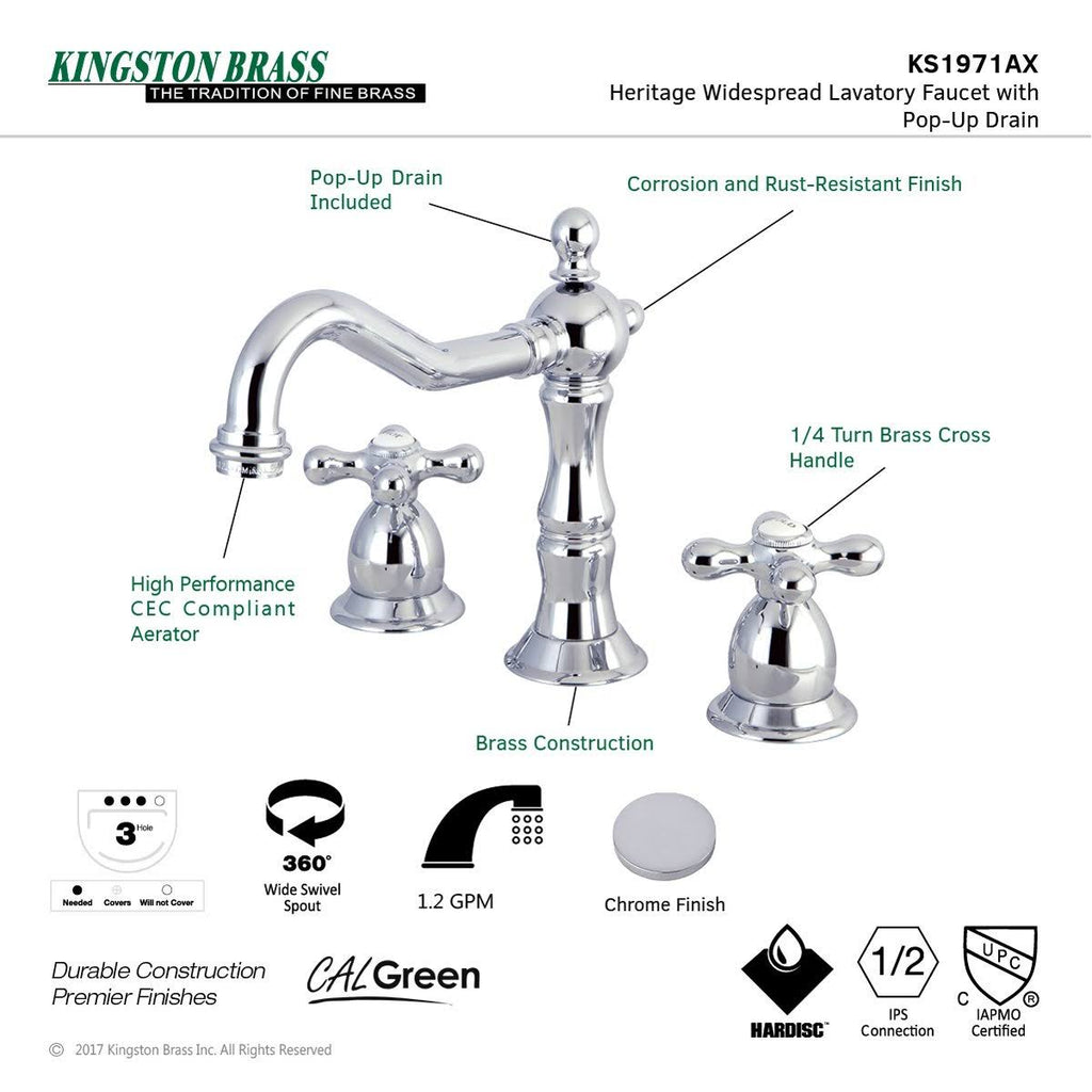 Oil Rubbed Bronze Widespread Lavatory Faucet S532