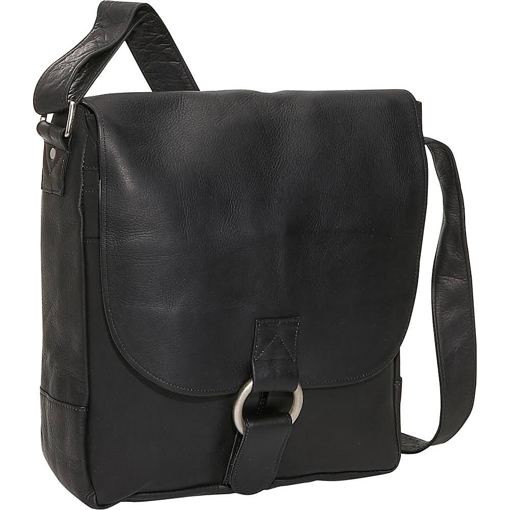 Black Vertical Laptop Messenger Z1289