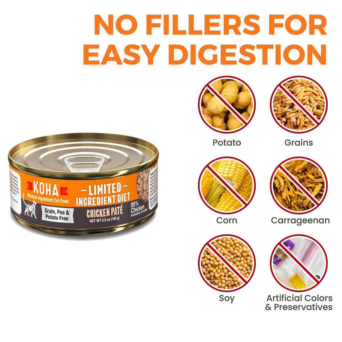 Grain & Potato Free Chicken Pate Canned Cat Food C12386
