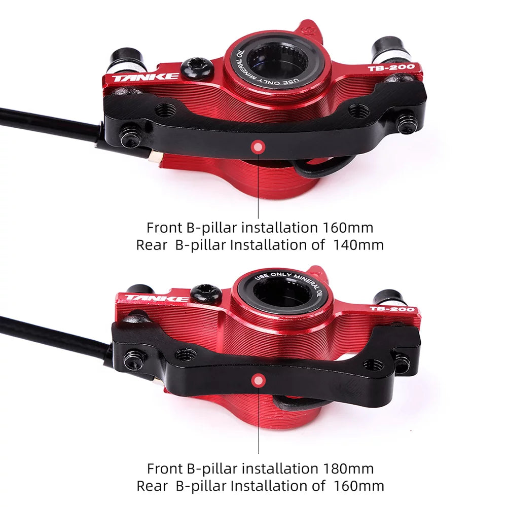 Hydraulic Disc Brakes Front Rear Calipers Set with 160mm Disc Rotor K31066