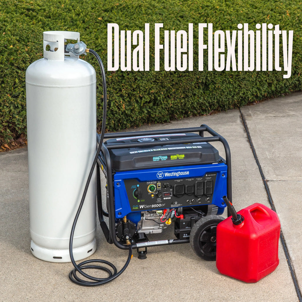 12,500 Peak Watt Dual Fuel Portable Generator with Electric Start T5062