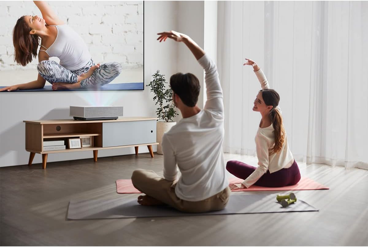 White UHD 4K DLP Ultra Short Throw Laser Projector D280