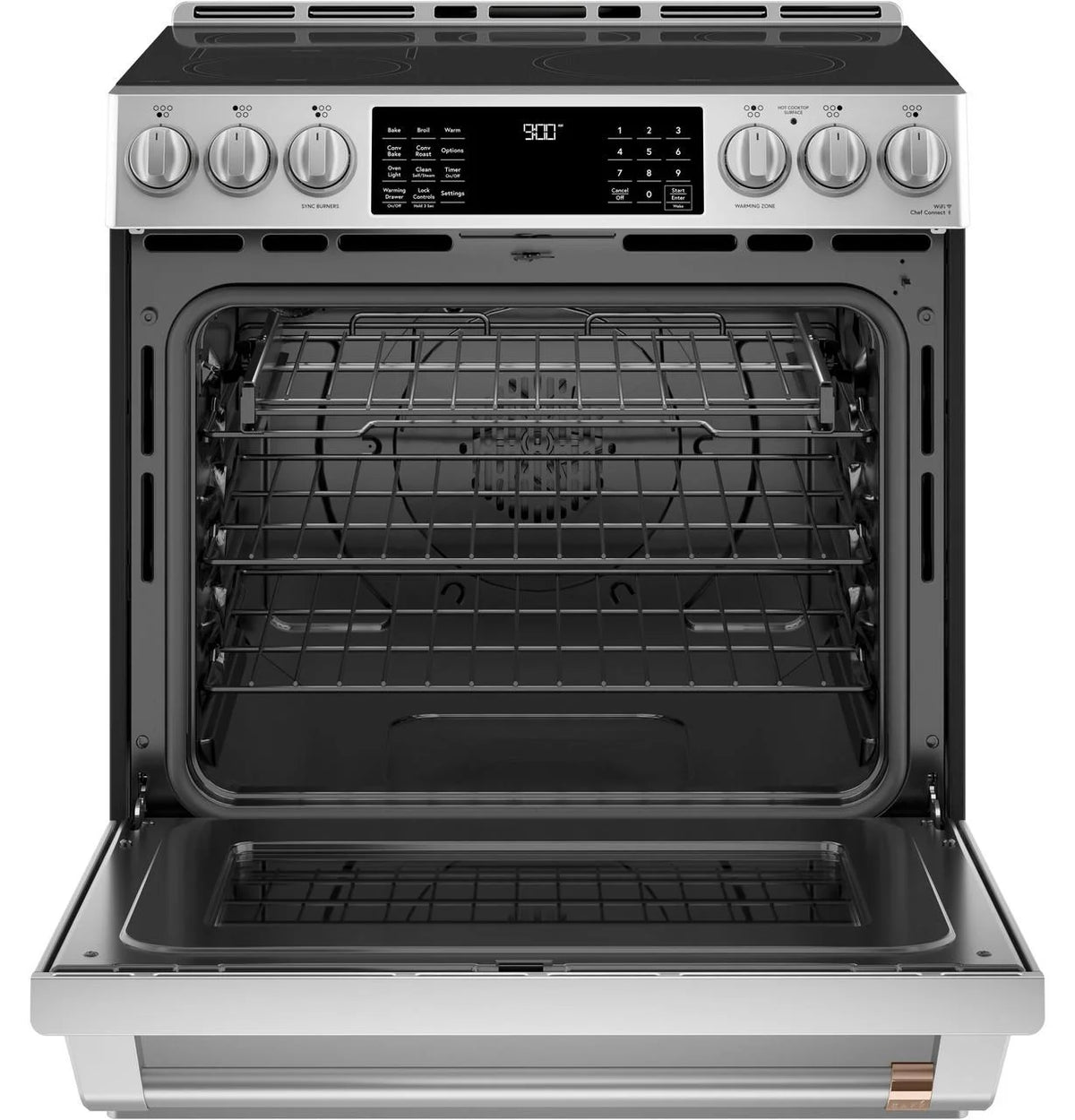 30" Wide 5.7 Cu. Ft. Slide In Electric Induction Range - Stainless Steel H88738