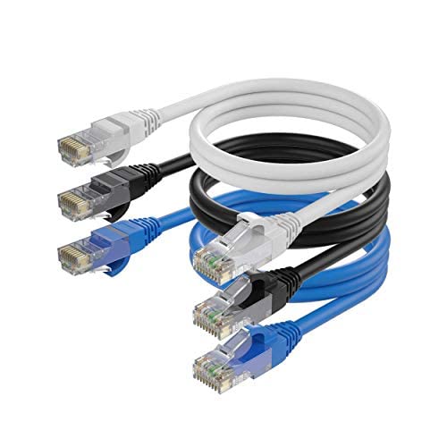 Cat6 Ethernet Cable 1.5 Ft 3 Pack K349266