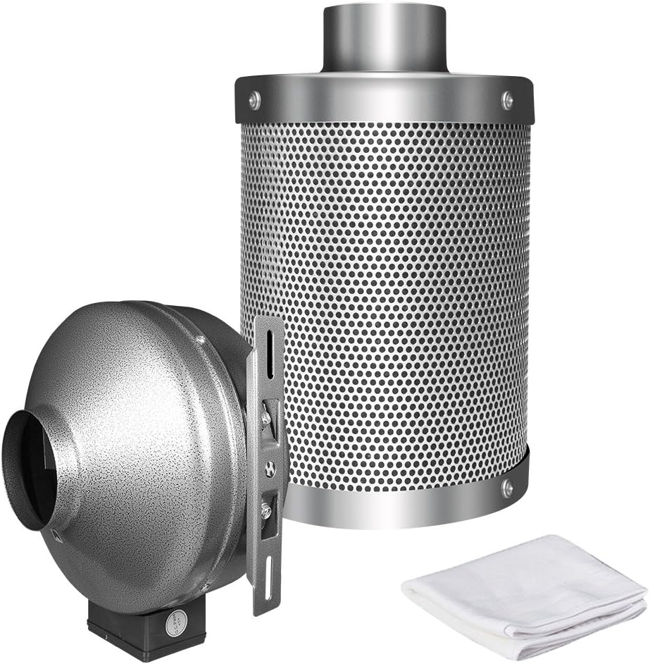4 Inch Carbon Filter & Inline Fan with Pre-Filter C5906