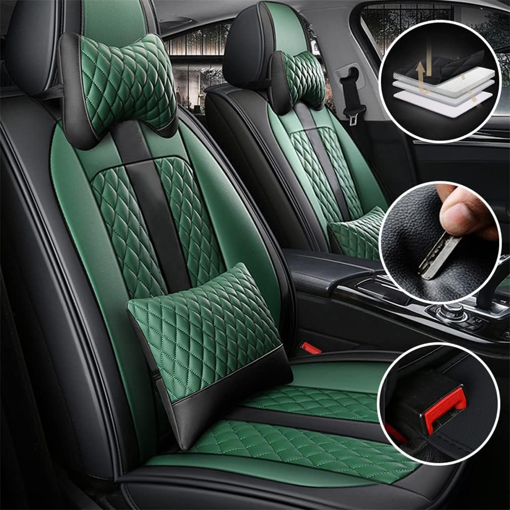 Black 2 Seats Car Seat Covers V649