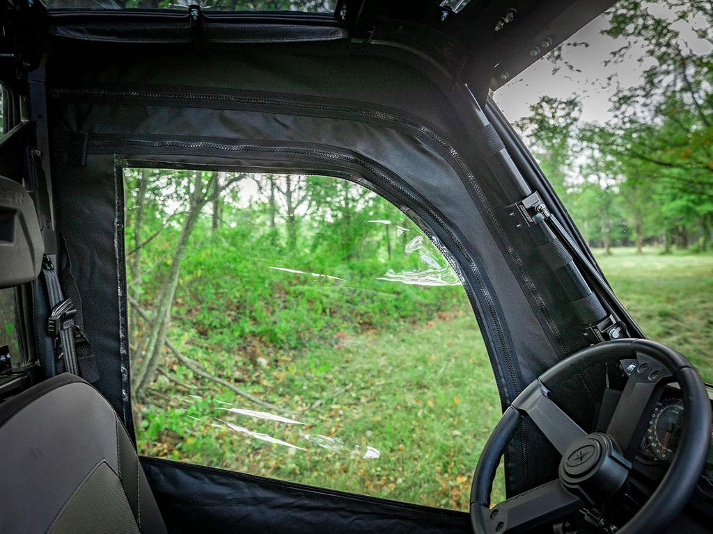 Soft Cab Enclosure Doors - 1 Pair of Front Doors - Resistant to Water, Punctures, and Tears I250692