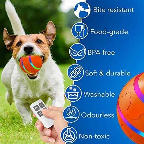 Interactive Dog Toy Ball with Remote Control J730
