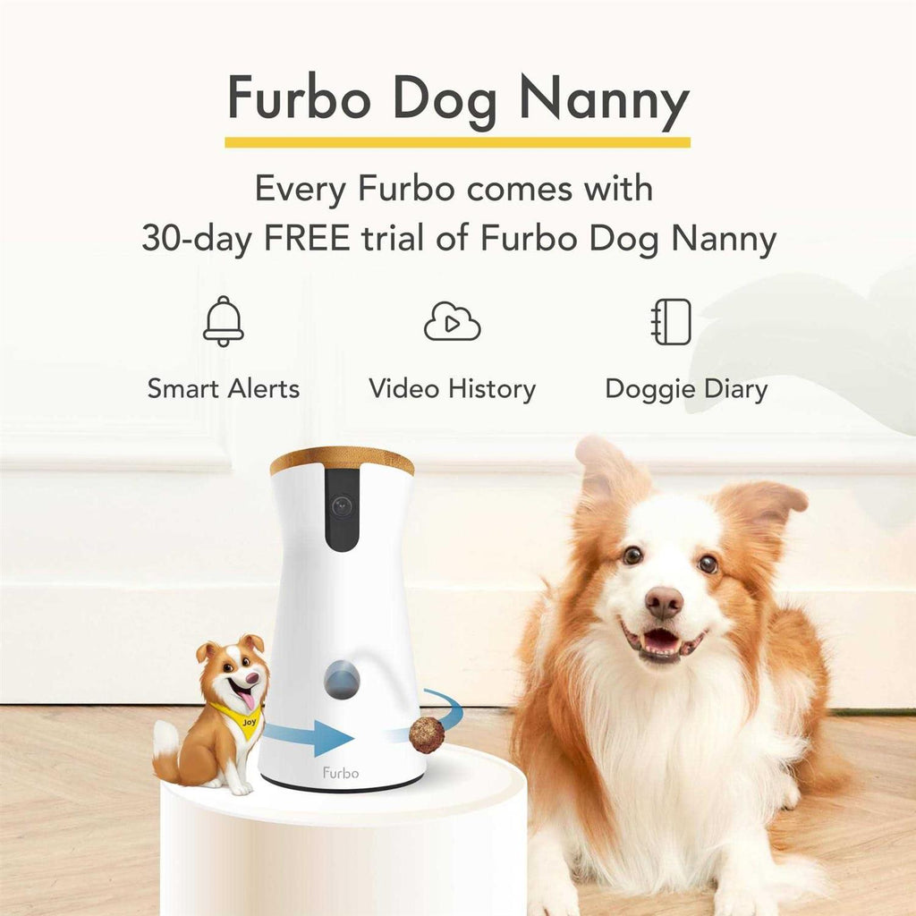 360° Rotating Pet Camera with Treat Tossing D615290