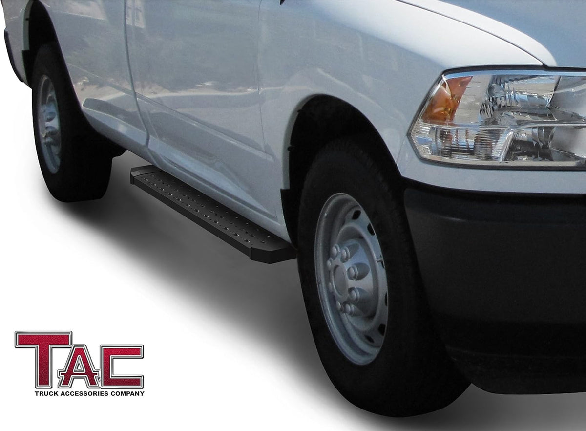 Black Steel Running Boards 2pcs S544346