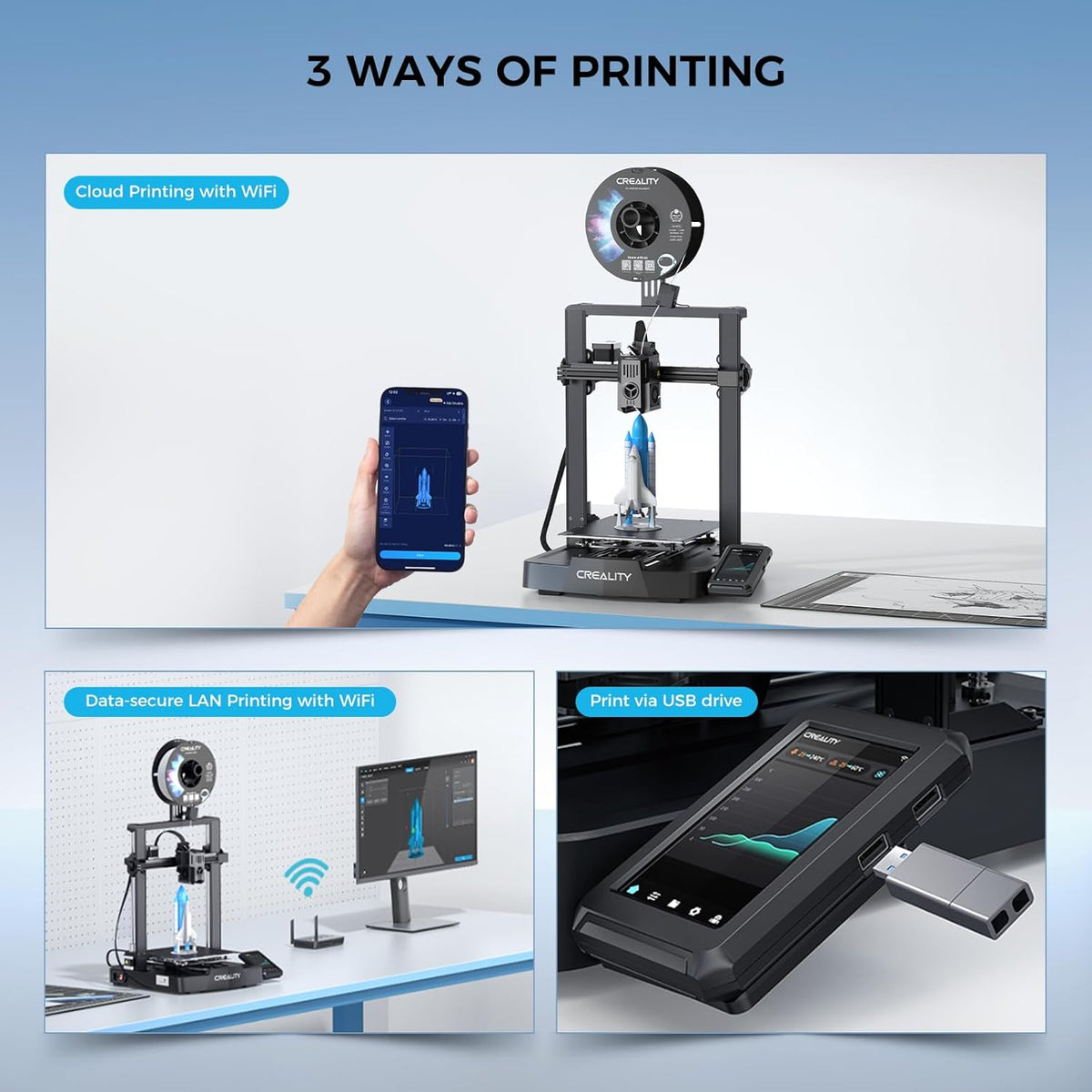 3D Printer 500mm/s High-Speed Printing Dual Z-axis Double Linear Shafts T660