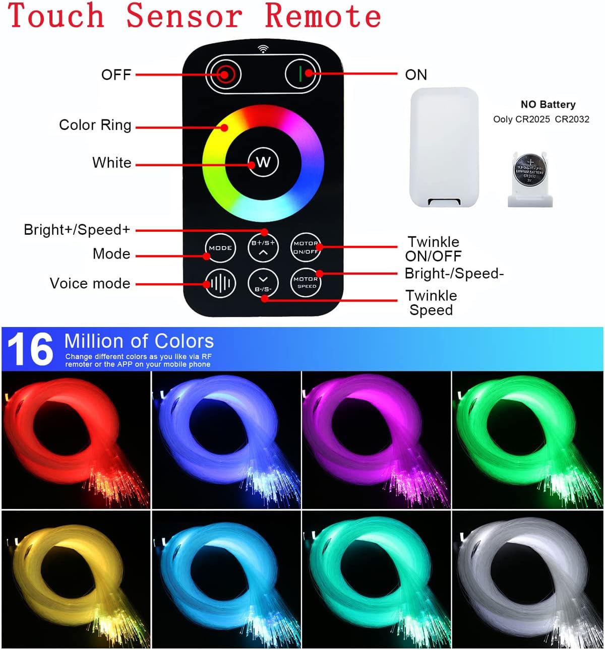 10w RGBW Fiber Optic Star Ceiling Lights Kit N4545