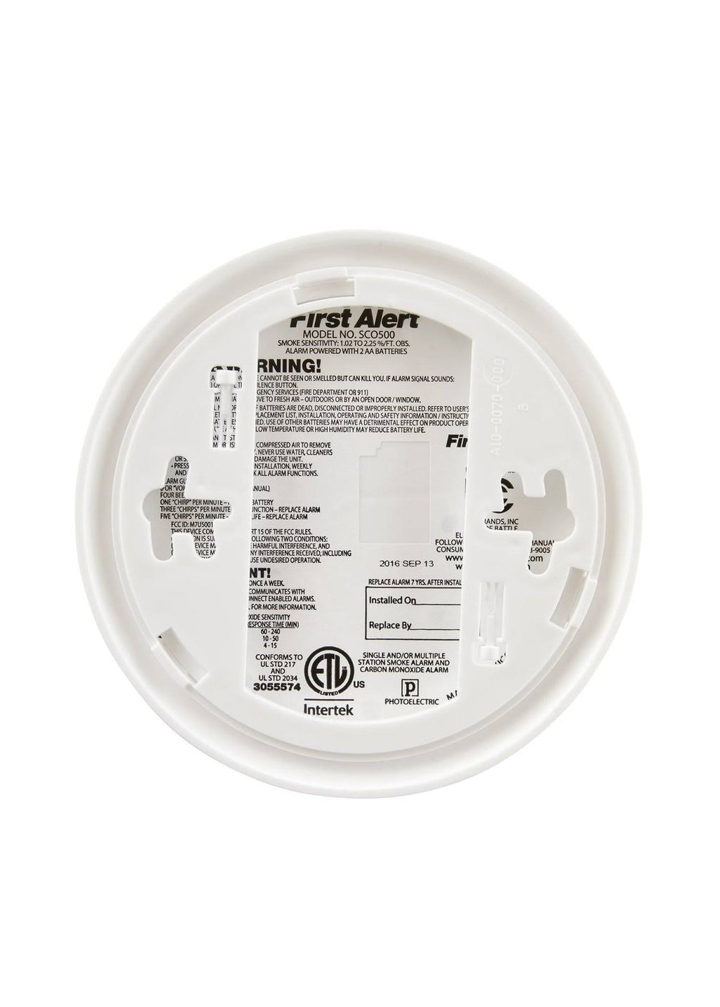 Wireless Interconnected Photoelectric Smoke and Carbon Monoxide Combo F5889