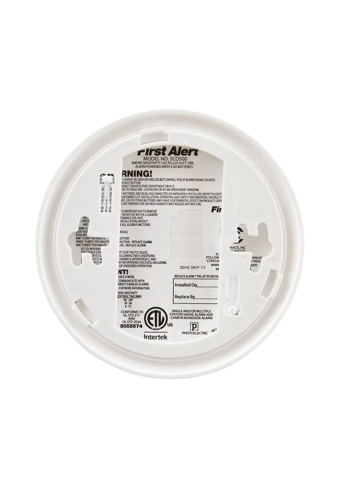 Wireless Interconnected Photoelectric Smoke and Carbon Monoxide Combo F5889
