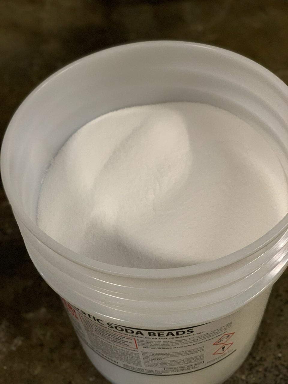 40 lb pail Sodium Hydroxide Caustic Soda Beads D494