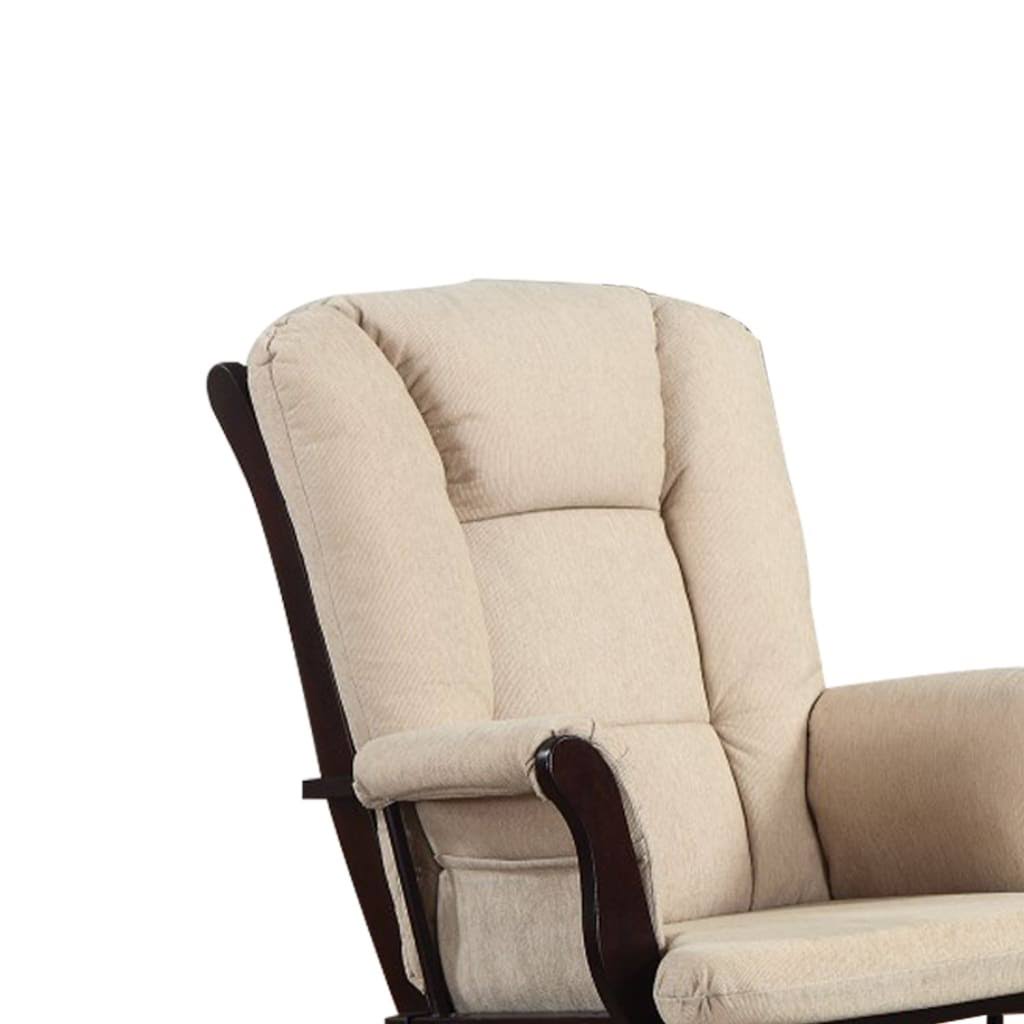 Beige Glider with Ottoman E90628