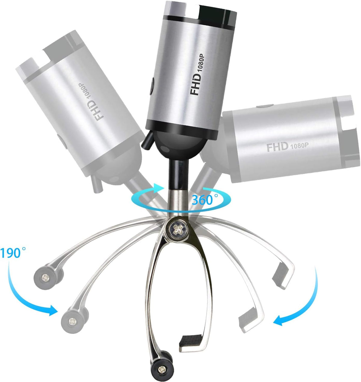 Full HD 1080P Webcam with Built-in Mic J38074