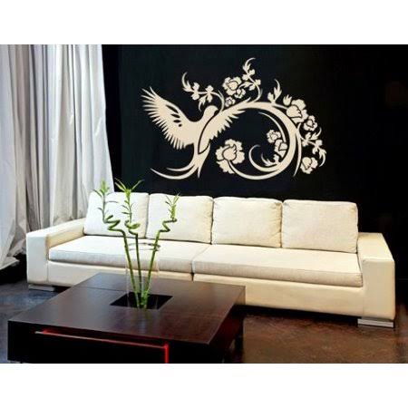 Floral Wall Decal Light Pink 71in x 47in Y4871