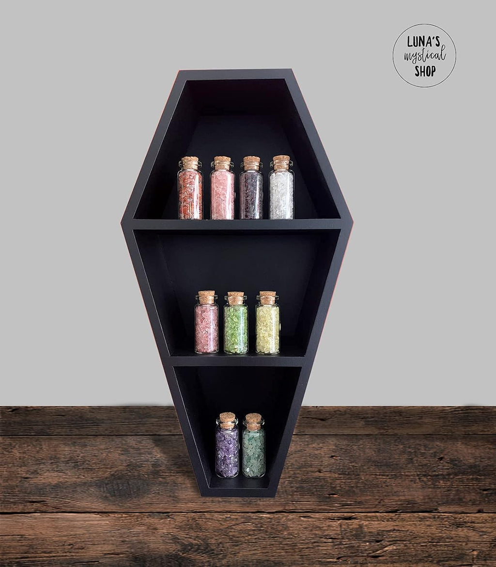 Black Wooden Floating Shelf 14 Inches Tall 7 Inches Wide Pack of 2 N329403