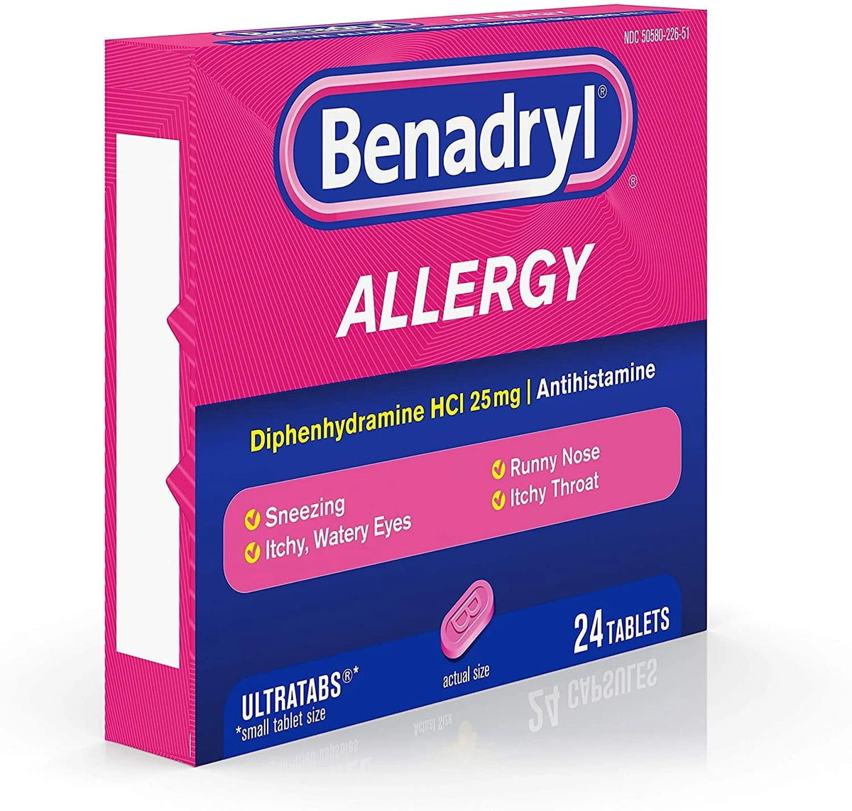 Antihistamine Cold & Allergy Relief Tablets, 24 Ct F774