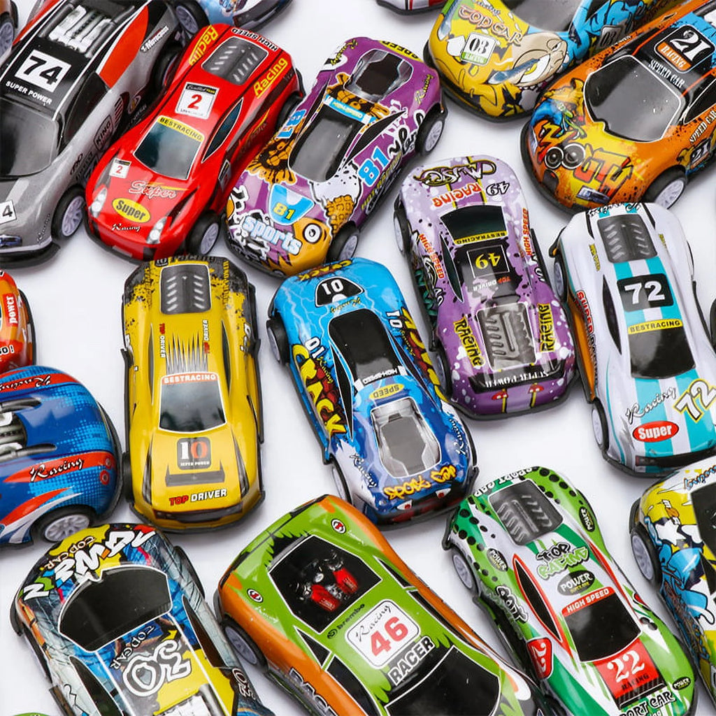 30Pcs Pull Back Toy Cars, Mini Die-Cast Race Cars Vehicles Bulk U535619