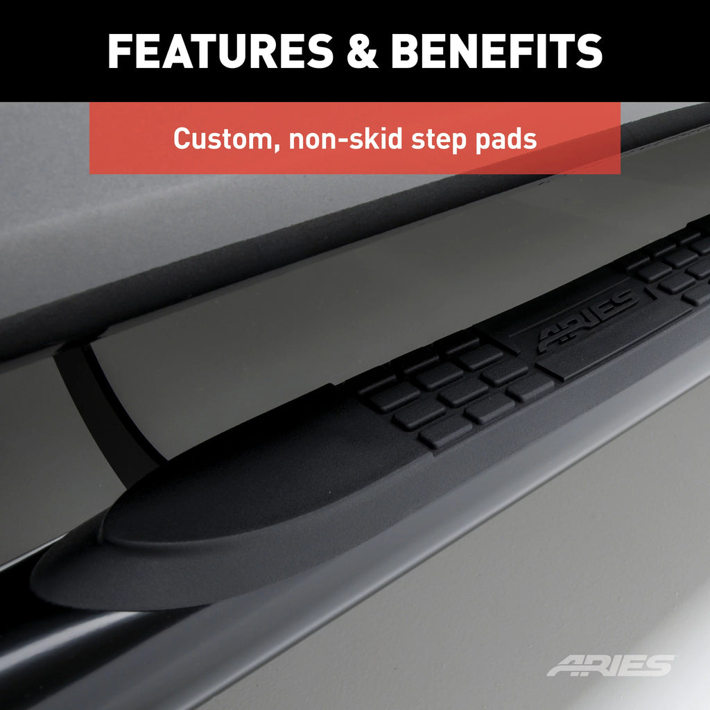 3-Inch Round Black Stainless Steel Nerf Bars Z103