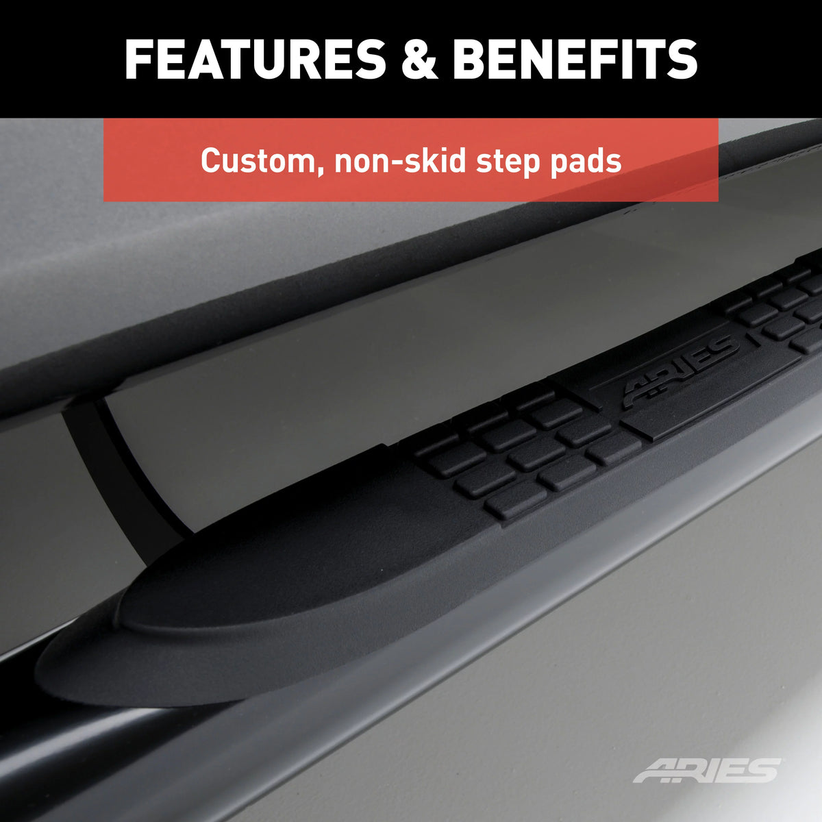 3-Inch Round Black Stainless Steel Nerf Bars Z103