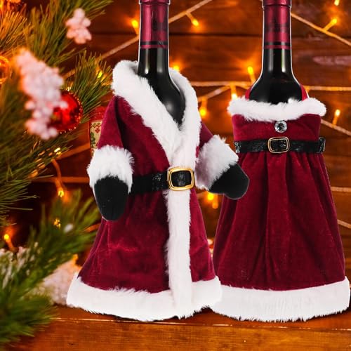2pcs Christmas Wine Bottle Covers O2761