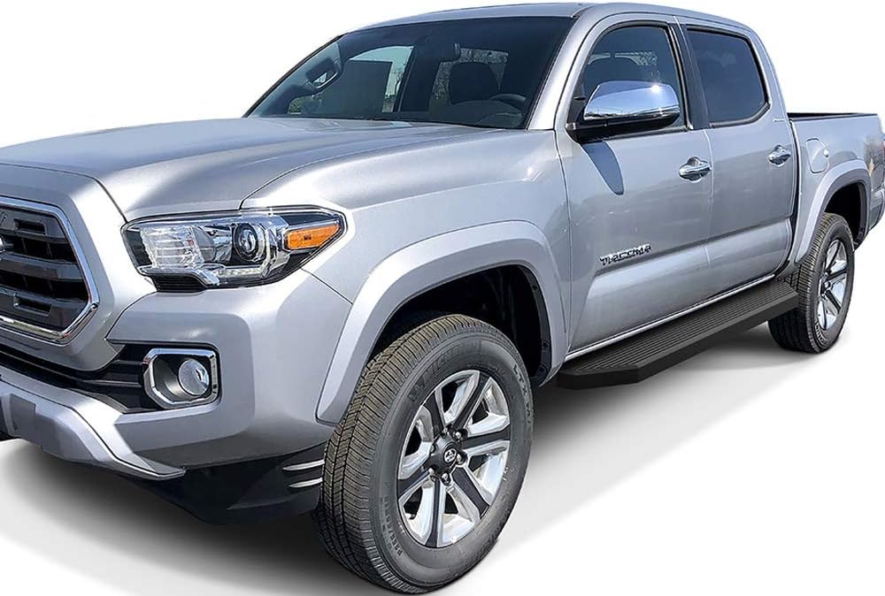6-inch Aluminum Black Running Boards Side Steps for Toyota Tacoma Double Crew Cab A850778