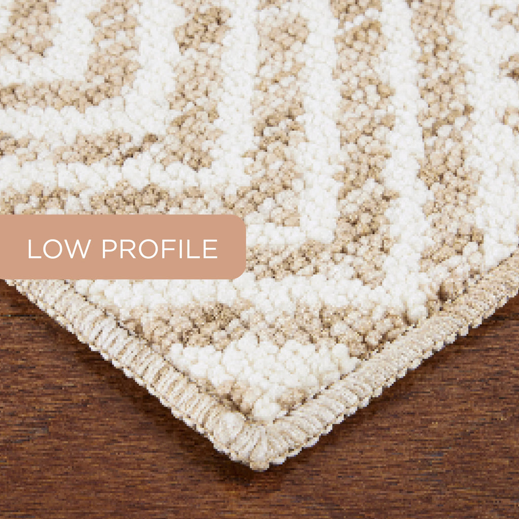 Beige 24"x72" Washable Non-Slip Tufted Rug E302755