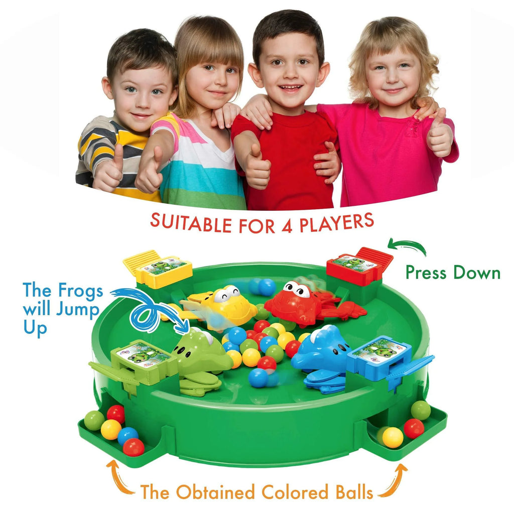Hungry Frogs Family Board Game 4 Player N5698