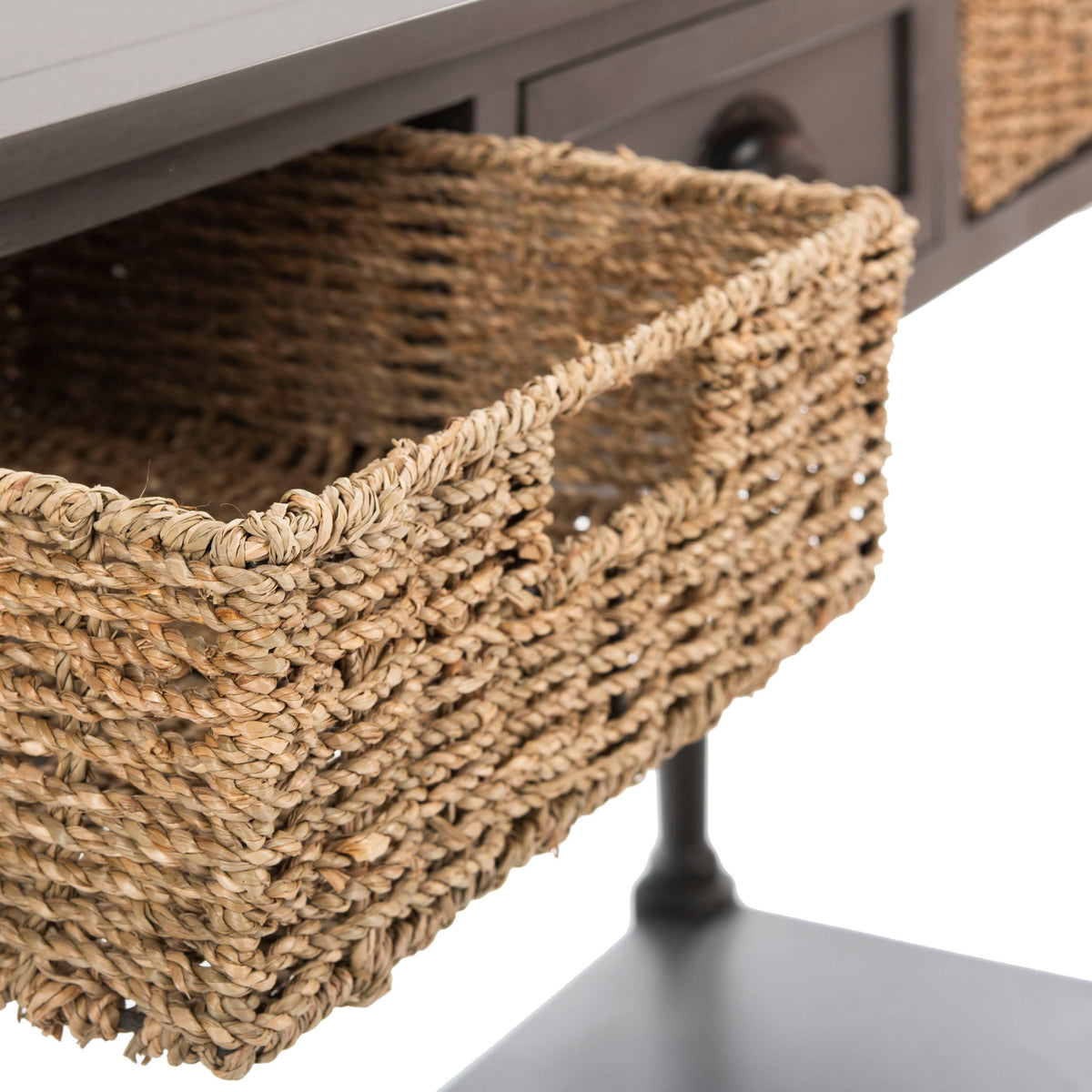 Wicker Console Table with Storage I79701
