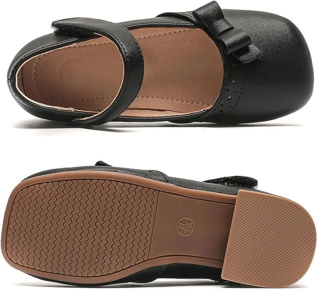 Black Mary Jane Ballet Flats Shoes N8400