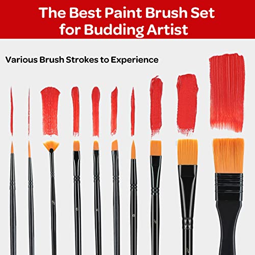 59pcs Acrylic Paint Set with 24 Non-Toxic Paints, Easel, Brushes, Canvas F28874