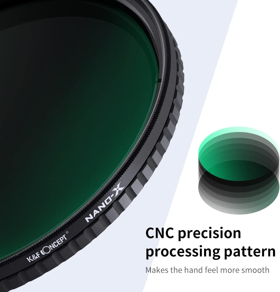 67mm Variable ND Filter ND32-ND512 (5-9 Stops) HD Neutral Density Lens Filter with 28 Multi-Layer Coatings, Pack of 2 L13964