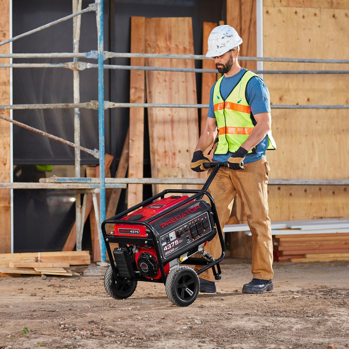 4375 Watt Gas-Powered Portable Generator F87581