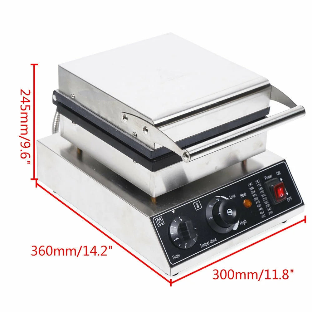 4Pcs Nonstick Electric Belgian Waffle Maker Machine S6451